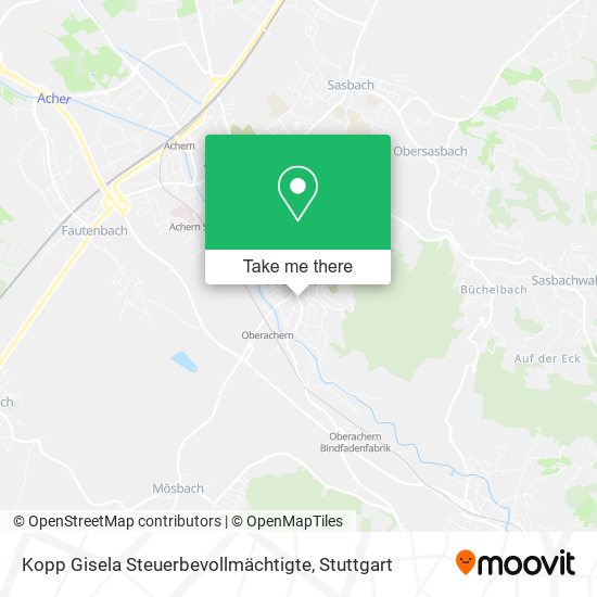 Kopp Gisela Steuerbevollmächtigte map