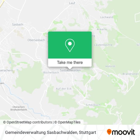 Gemeindeverwaltung Sasbachwalden map