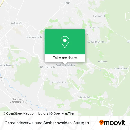 Карта Gemeindeverwaltung Sasbachwalden