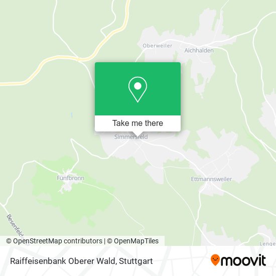 Raiffeisenbank Oberer Wald map