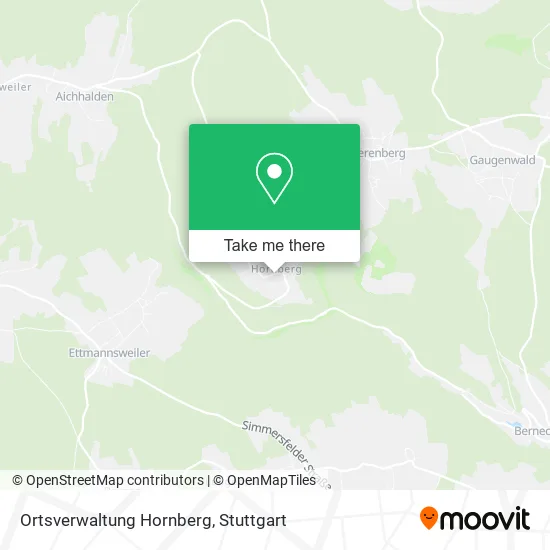 Карта Ortsverwaltung Hornberg