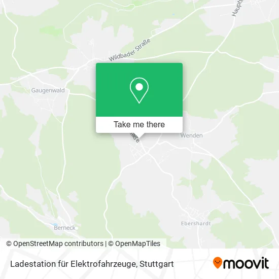 Карта Ladestation für Elektrofahrzeuge