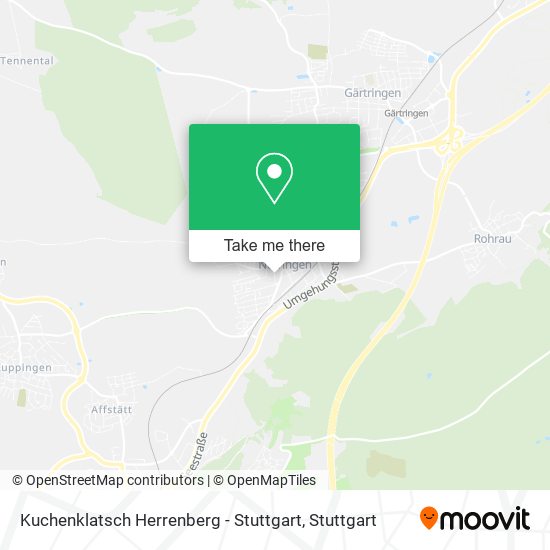 Карта Kuchenklatsch Herrenberg - Stuttgart