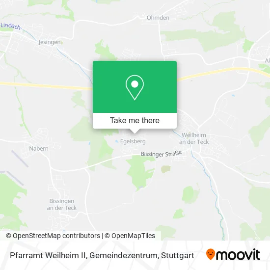 Карта Pfarramt Weilheim II, Gemeindezentrum