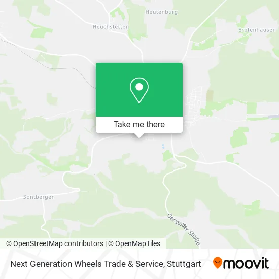 Next Generation Wheels Trade & Service map