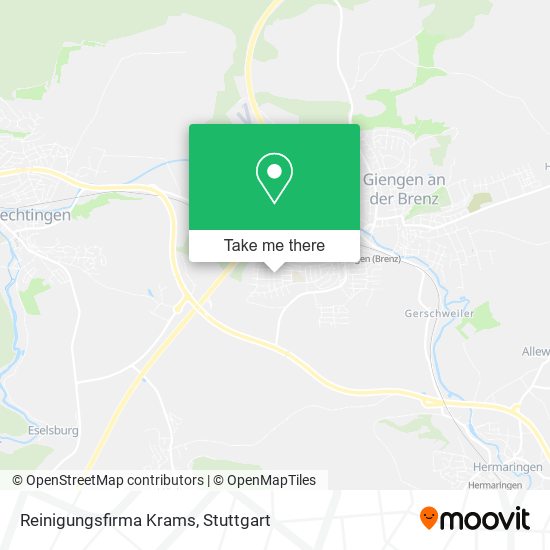 Reinigungsfirma Krams map