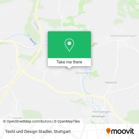 Карта Textil und Design Stadler