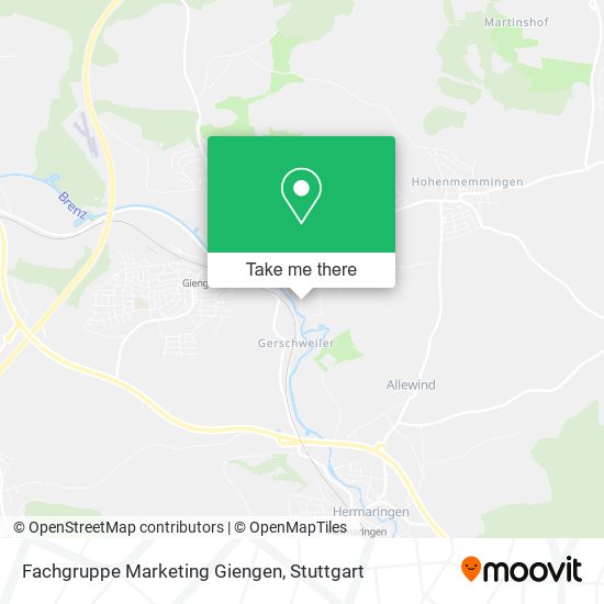 Карта Fachgruppe Marketing Giengen