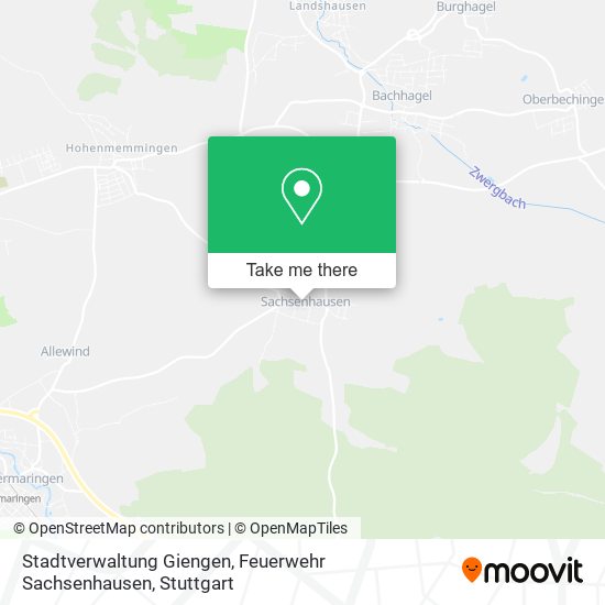 Stadtverwaltung Giengen, Feuerwehr Sachsenhausen map