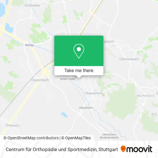 Карта Centrum für Orthopädie und Sportmedizin