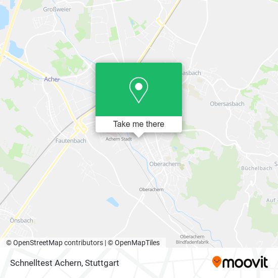 Schnelltest Achern map