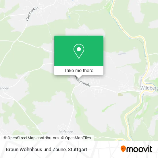 Карта Braun Wohnhaus und Zäune