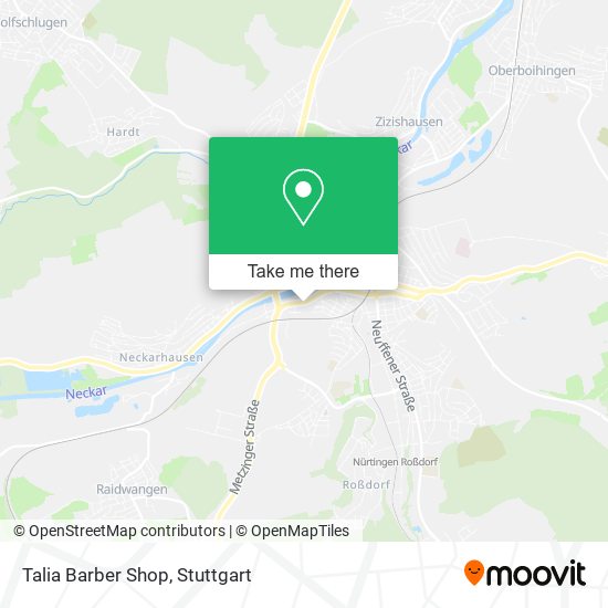 Talia Barber Shop map