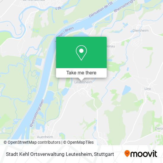 Карта Stadt Kehl Ortsverwaltung Leutesheim