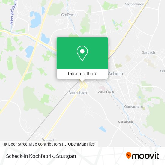 Scheck-in Kochfabrik map
