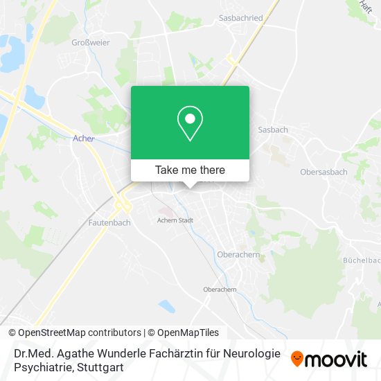 Dr.Med. Agathe Wunderle Fachärztin für Neurologie Psychiatrie map
