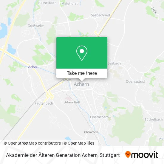 Карта Akademie der Älteren Generation Achern