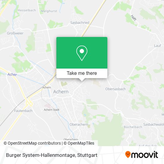 Burger System-Hallenmontage map