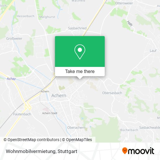 Карта Wohnmobilvermietung