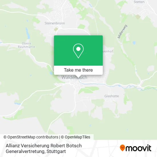 Карта Allianz Versicherung Robert Botsch Generalvertretung