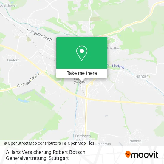 Карта Allianz Versicherung Robert Botsch Generalvertretung