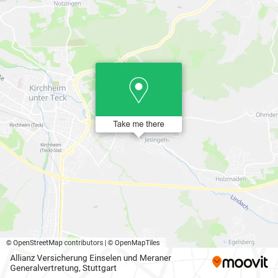 Карта Allianz Versicherung Einselen und Meraner Generalvertretung