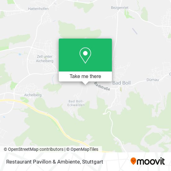 Карта Restaurant Pavillon & Ambiente