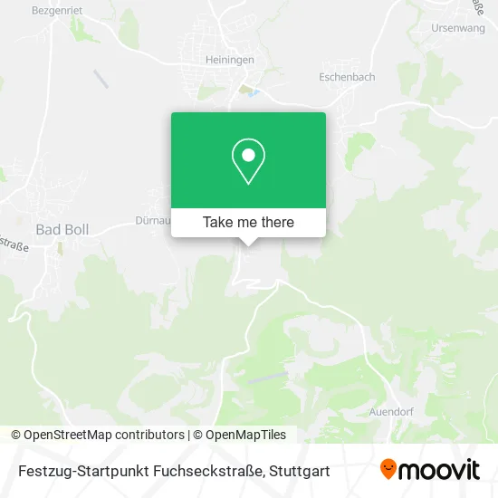 Карта Festzug-Startpunkt Fuchseckstraße