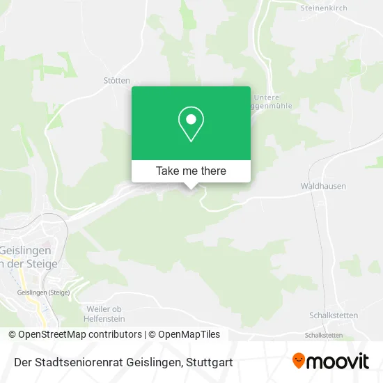 Карта Der Stadtseniorenrat Geislingen