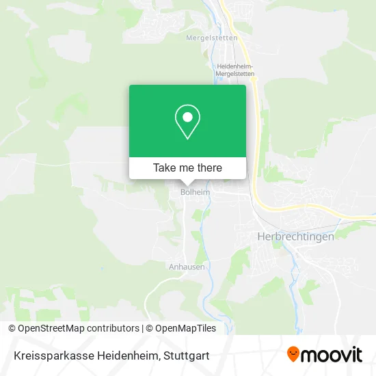 Карта Kreissparkasse Heidenheim