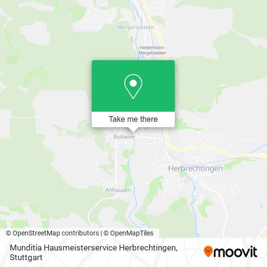 Карта Munditia Hausmeisterservice Herbrechtingen