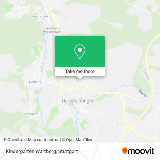 Kindergarten Wartberg map
