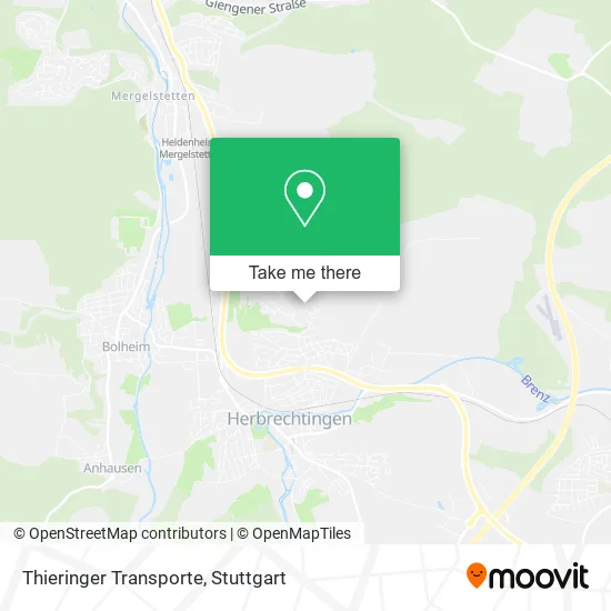 Карта Thieringer Transporte
