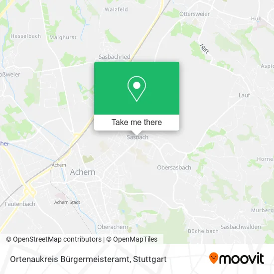 Карта Ortenaukreis Bürgermeisteramt