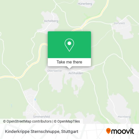 Kinderkrippe Sternschnuppe map