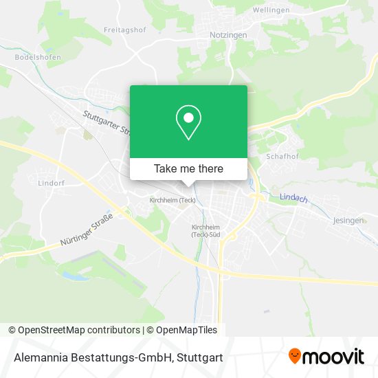 Alemannia Bestattungs-GmbH map