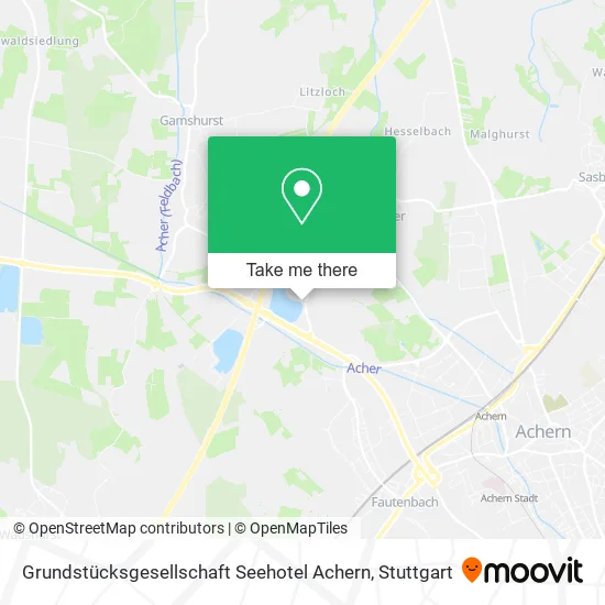 Карта Grundstücksgesellschaft Seehotel Achern
