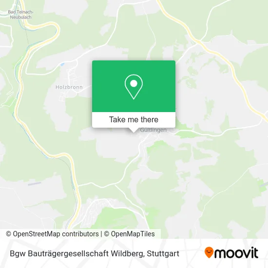 Карта Bgw Bauträgergesellschaft Wildberg