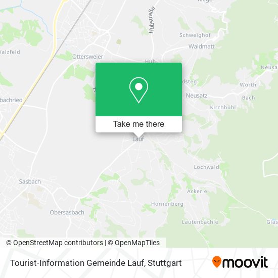 Tourist-Information Gemeinde Lauf map