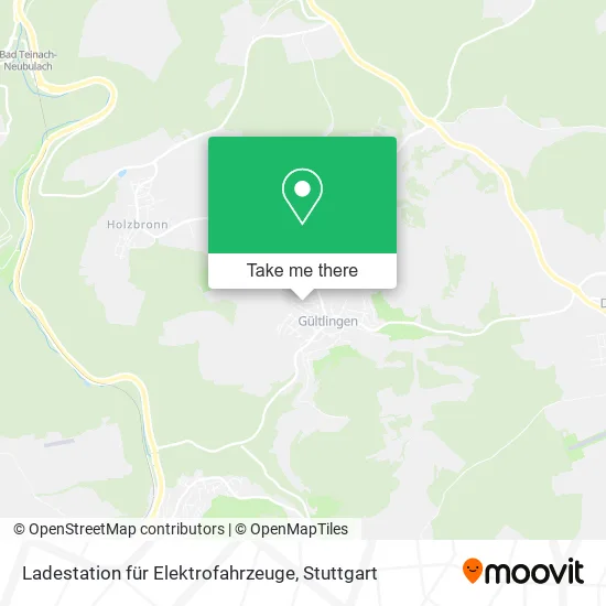 Карта Ladestation für Elektrofahrzeuge