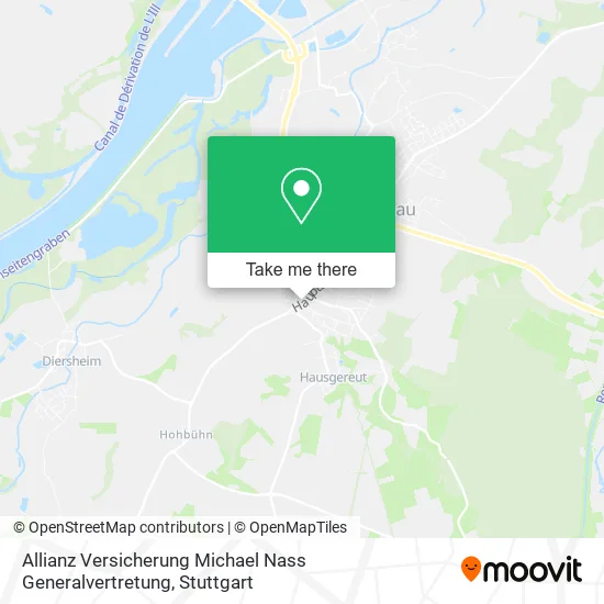 Карта Allianz Versicherung Michael Nass Generalvertretung