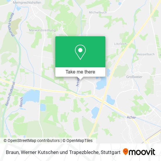Braun, Werner Kutschen und Trapezbleche map