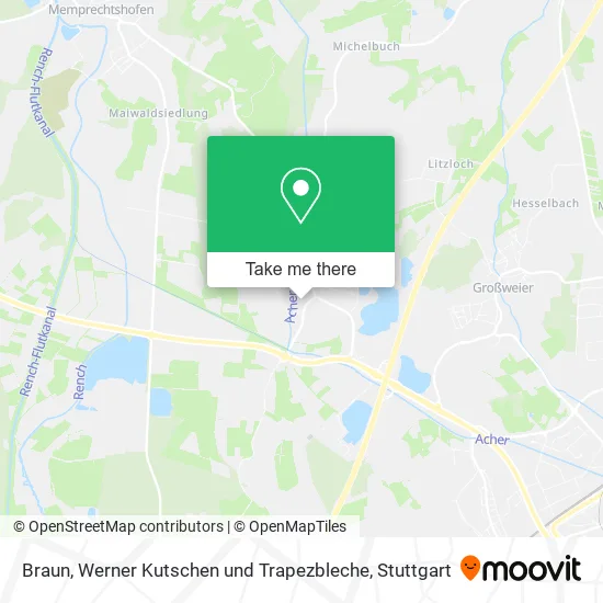 Карта Braun, Werner Kutschen und Trapezbleche