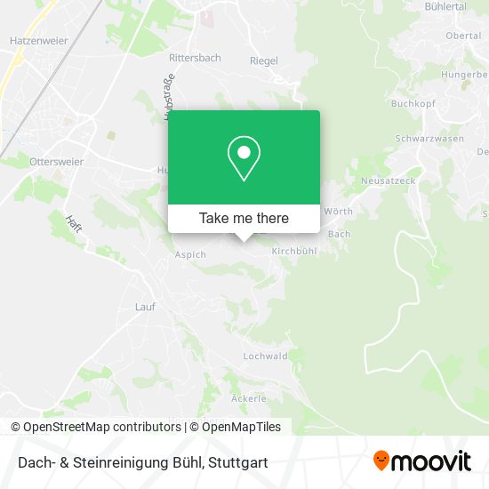 Dach- & Steinreinigung Bühl map