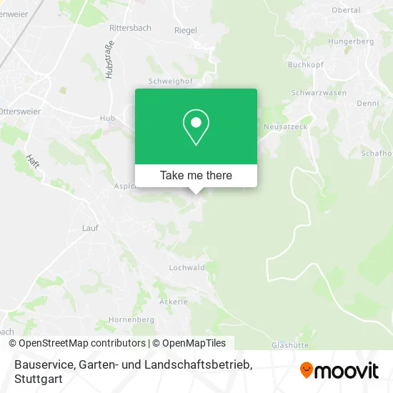 Карта Bauservice, Garten- und Landschaftsbetrieb