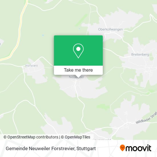 Карта Gemeinde Neuweiler Forstrevier