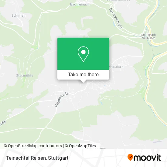 Карта Teinachtal Reisen