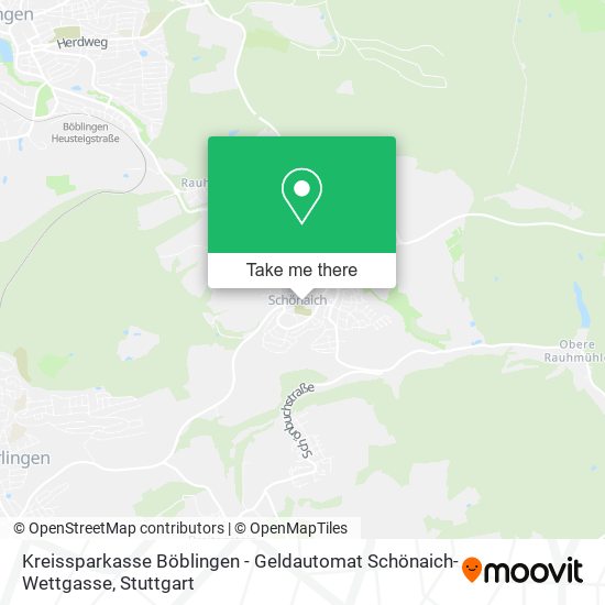 Kreissparkasse Böblingen - Geldautomat Schönaich-Wettgasse map