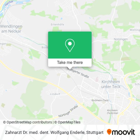 Zahnarzt Dr. med. dent. Wolfgang Enderle map
