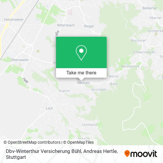 Карта Dbv-Winterthur Versicherung Bühl, Andreas Hertle